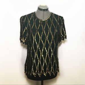 VINTAGE Stenay Sequin Top